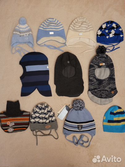 Шапки, шлемы, бейсболки, рукавицы, варежки,пинетки