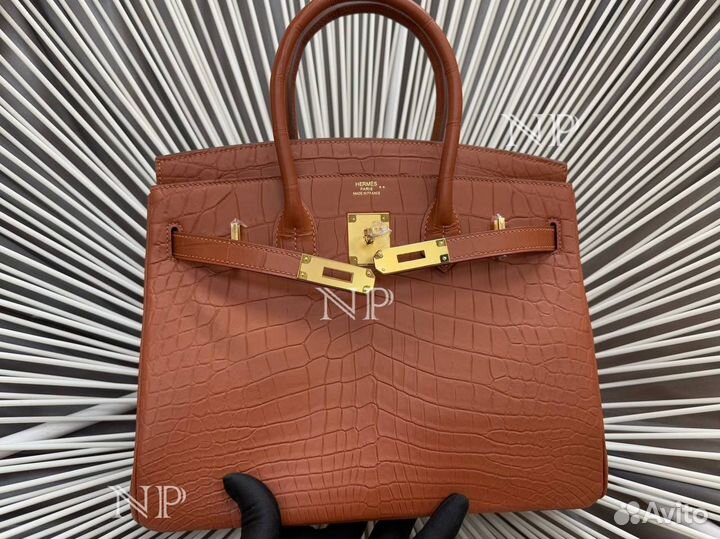 Сумка Hermes Birkin 30 коричневая