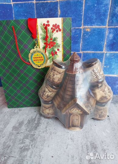 Штоф керамический и 6 стопок