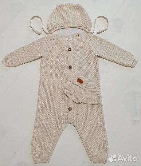 Вязанный детский комплект loom