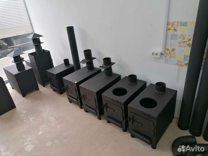 Печь буржуйка с конфоркой