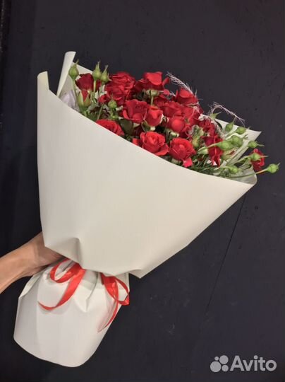 Кустовые розы Букет из кустовых роз