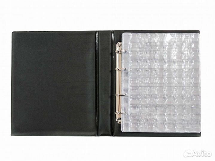 Альбом для монет, 230х270мм, на кольцах, 10 листов