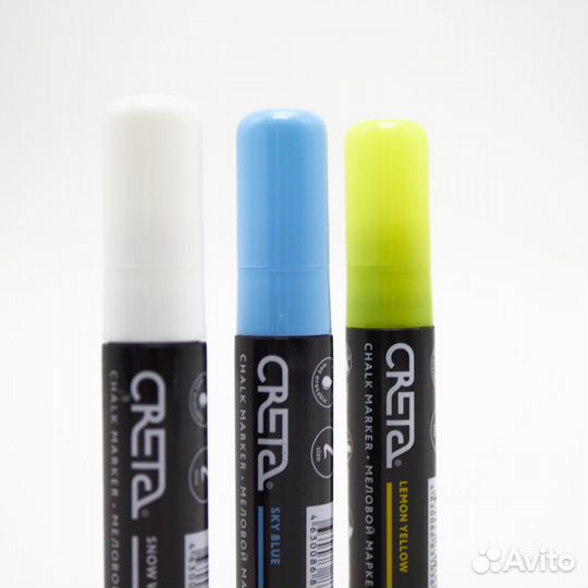 Маркер меловой на водной основе creta 10, цвет бе