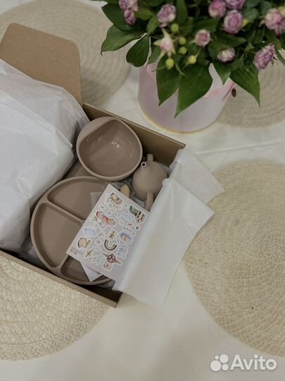 Силиконовая детская посуда