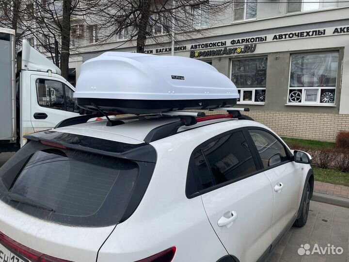 Автобокс Турино-1 белый на 2 стороны на Kia