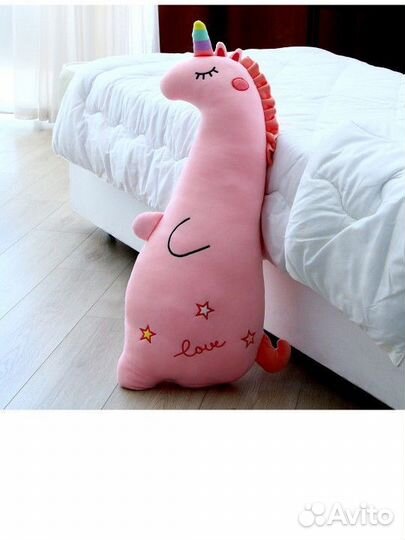 Мягкая игрушка единорожка 80см новая