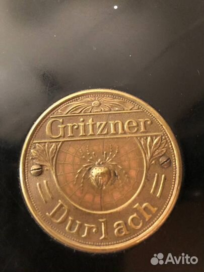 Gritzner 19 век Швейная машинка, полный комплект