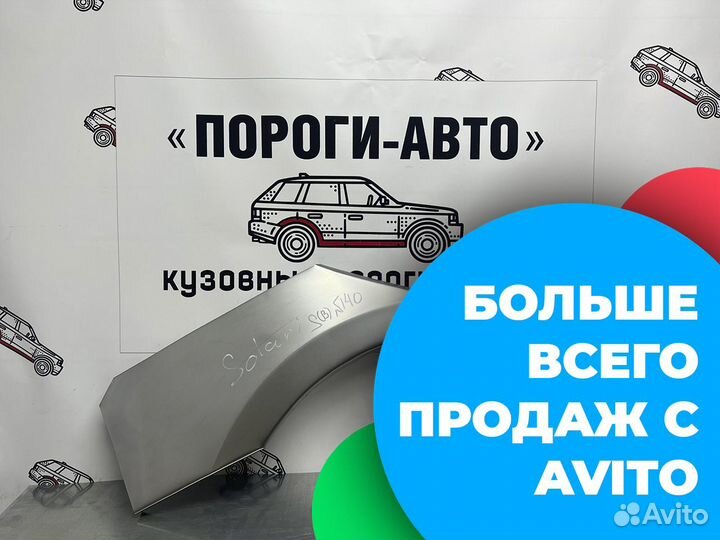 Ремонтные арки задних крыльев Hyundai Solaris 1