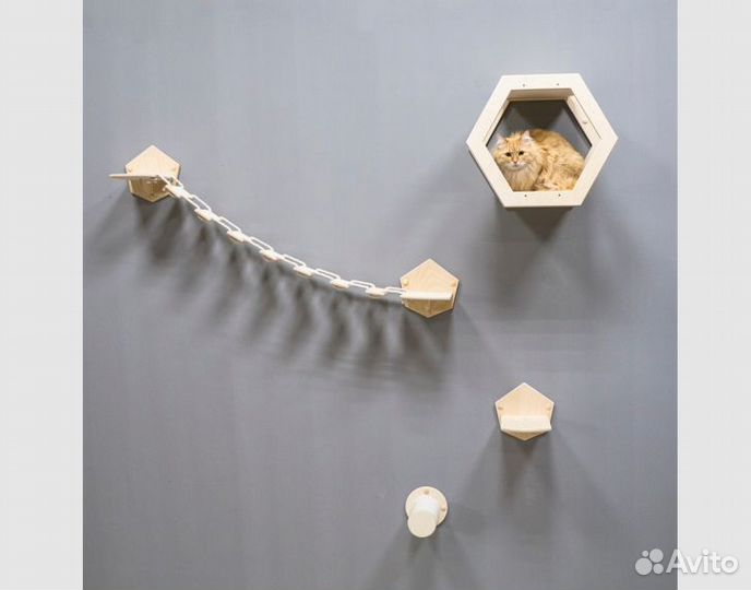 Игровой настенный комплекс для кошек