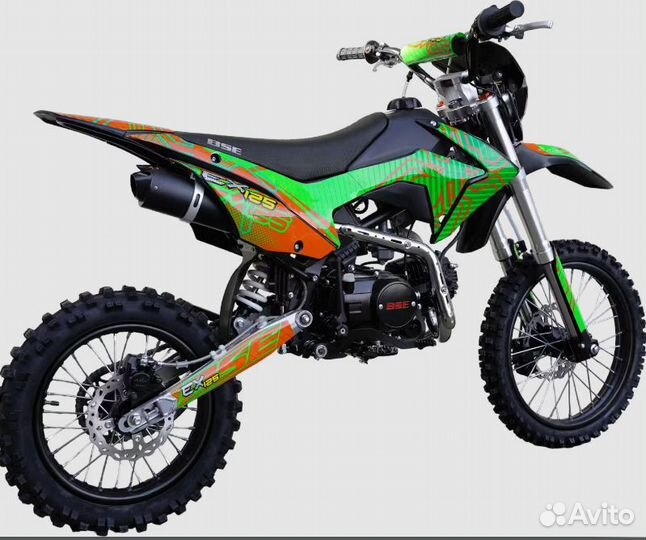 Питбайк BSE EX125 17/14 Green Orange Ant (020)