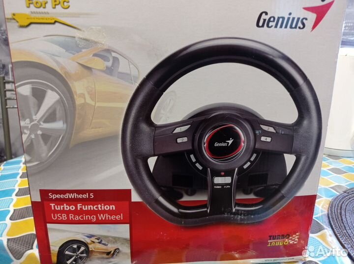 Игровой руль genius с педалями