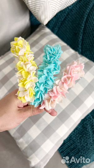 Ободок из фетра ручной работы