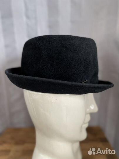 Шляпа фетровая трилби, 100 шерсть