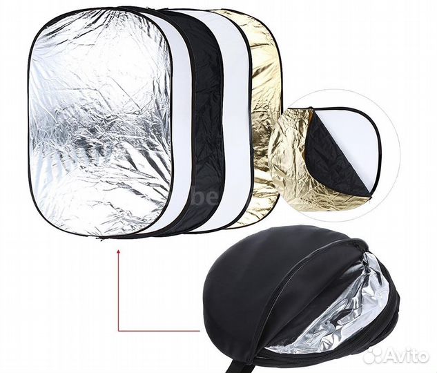 Отражатель 5в1 овальный 60x90см Лайт-диск