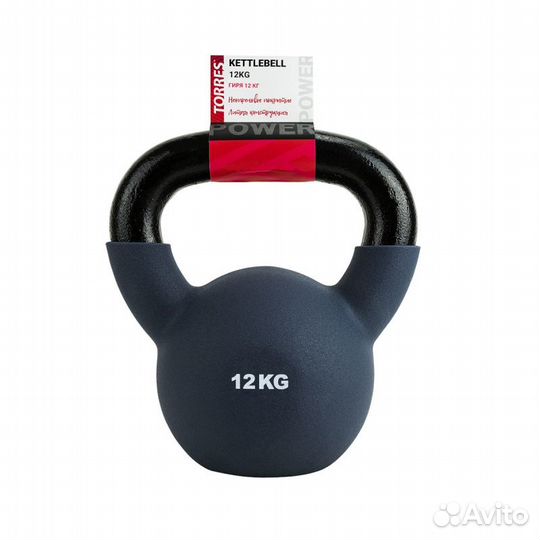 Гиря torres 12 кг, PL552212, чугун в