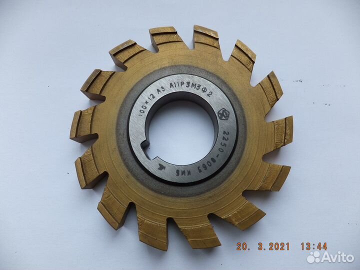 Фрезы пазовые 100х12, р3м3ф2 и 100х10, р6м5