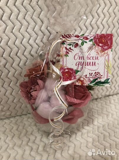 Букеты из мыльных роз