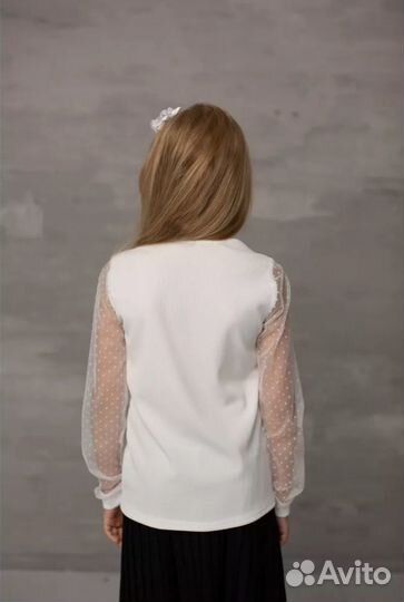 Блузка белая школьная для девочки