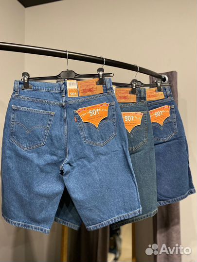 Джинсовые шорты levis w31-w38