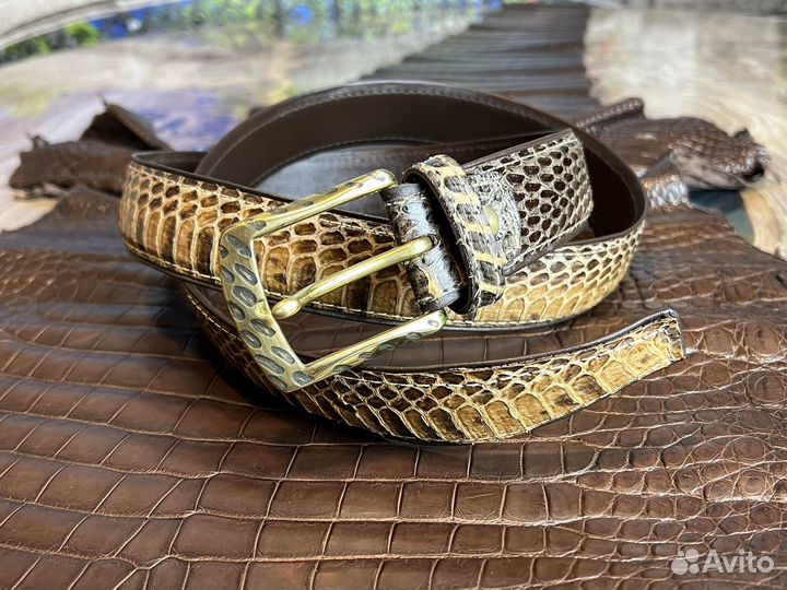 Ремень из кожи питона (новый)