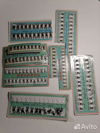 Швейная фурнитура. Молнии, крючки, кнопки