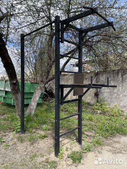 Уличная шведская стенка с кронштейном RT1 оранж