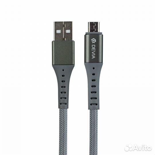 Кабель Devia Braid Series Cable Micro USB - Silver
