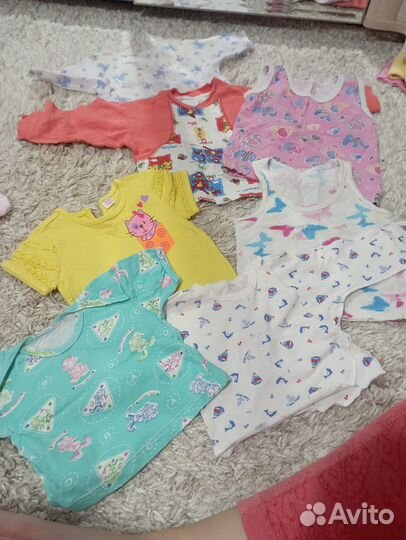 Детские вещи пакетом на девочку 56 62 68