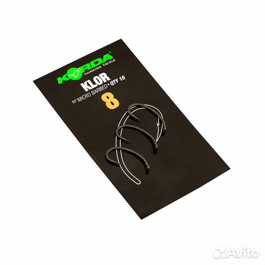 Korda korda Крючок Klor №8 с микробородкой 10шт