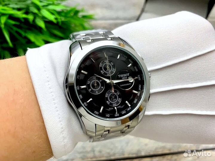 Мужские часы Tissot Silver Black