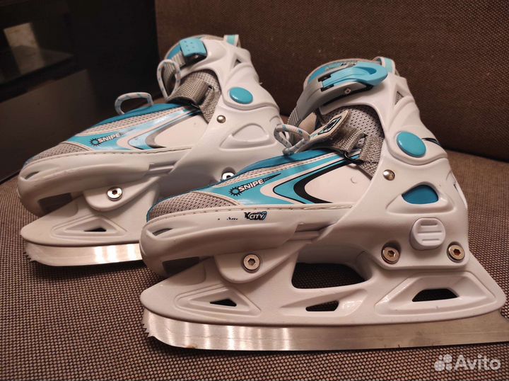 Коньки детские раздвижные размер 33-36
