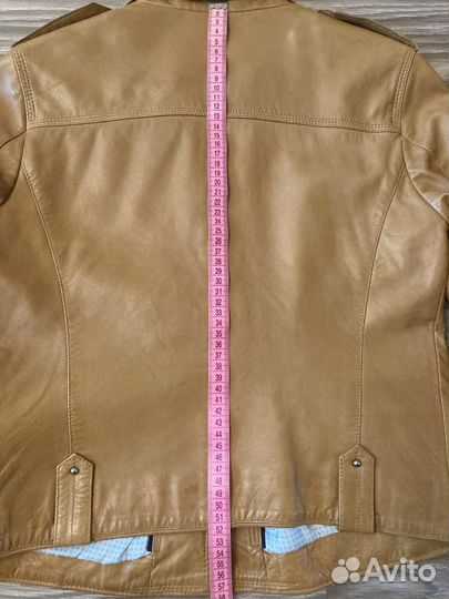Кожаная куртка косуха massimo dutti