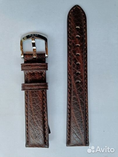 Ремешок для часов 18 мм, коричневый