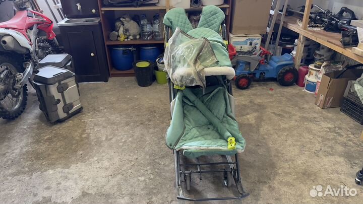 Зимняя коляска санки Nika kids