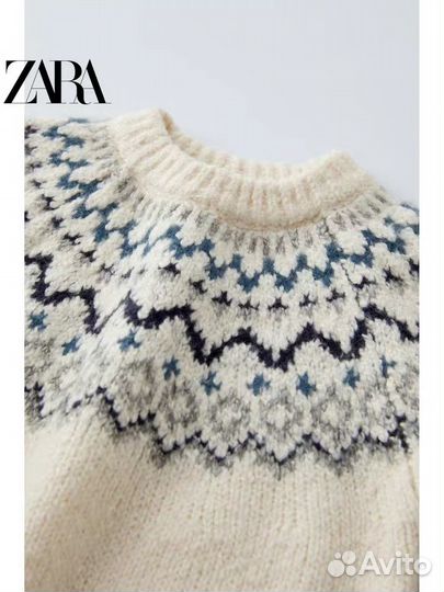 Свитер zara вязаный для девочки новый 92 104 116