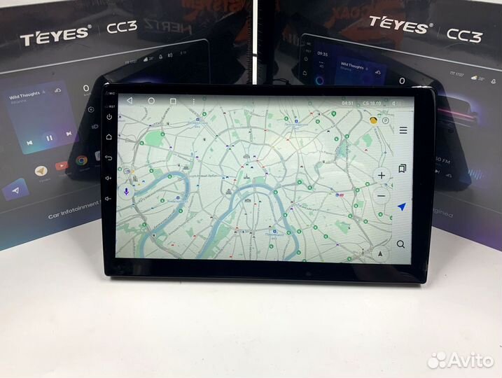 Магнитола на андройде Teyes CC3 6/128 для Toyota