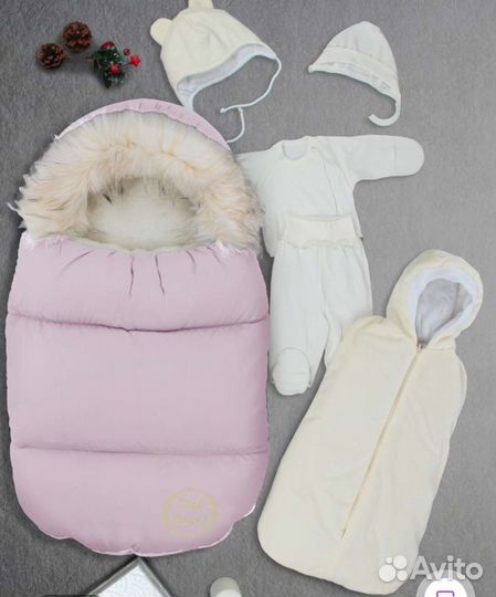 Конверт на выписку зимний для девочки