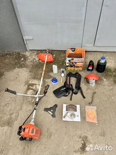 Триммер бензиновый мотокоса мощная