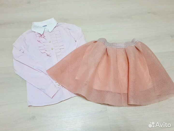Пакет одежды на девочку 122-128 7-8 лет