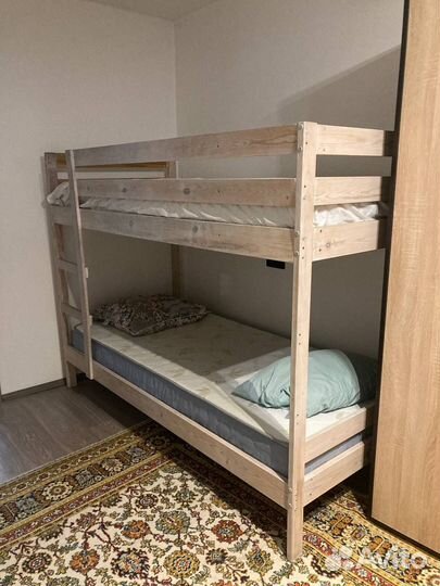 Двухъярусная кровать бу с матрасами