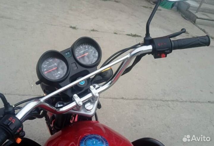 Мопед Raid красный (кофр, дуги с карманами)