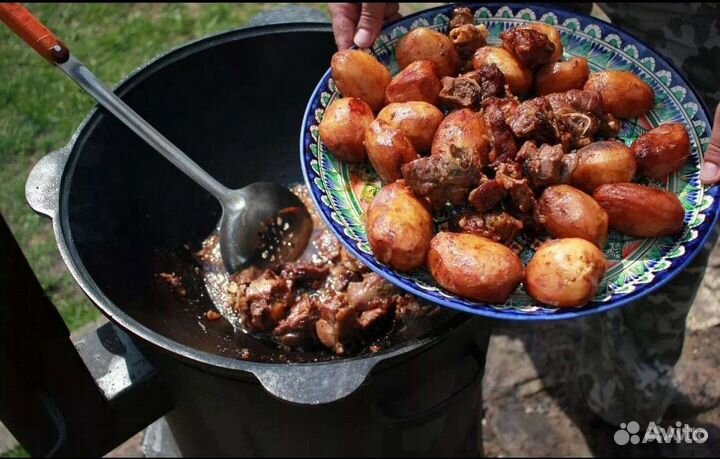 Казан чугунный узбекский