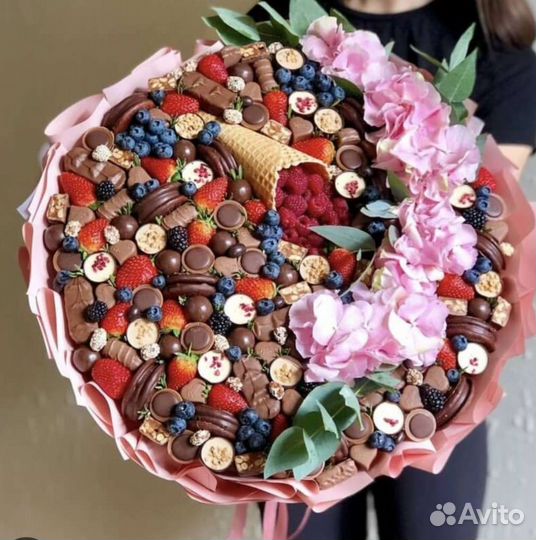 Большие съедобные букеты