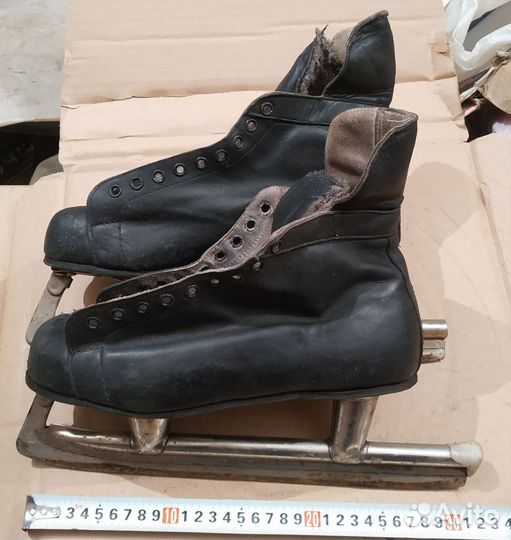 Коньки беговые фигурные кожаные СССР 40, 44 размер