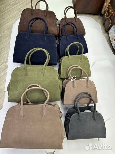 Сумка The row натуральная замша