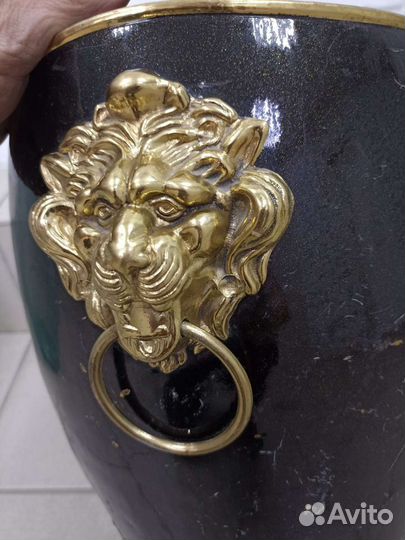 Ведро.винтаж.латунь.Италия.клеймо