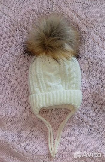 Шапочка для новорожденного осень