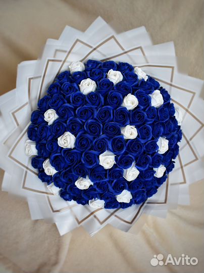 101 роза из мыла