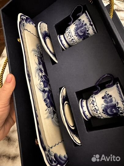 Гжель. кофейные пары